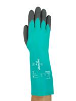 58735100 Ansell AlphaTec Green Acrylic Nitrile Work Gloves, Size 10, Nitrile Coating