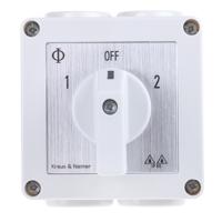 ca10a211gba006pf Kraus & Naimer, DP 3 Position Double Throw Cam Switch, 20A