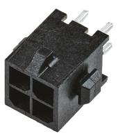 3-794630-4 TE Connectivity Micro MATE-N-LOK Series Straight Through Hole PCB Header, 4 Contact(s), 3 mm Pitch, 2 Row, Shrouded