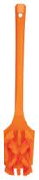41967 Vikan Hard Bristle Orange Scrubbing Brush, 37mm bristle length, PET bristle material