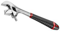 10110gr Facom Adjustable Spanner, 255 mm Overall, 38mm Jaw Capacity, Bi-Material Handle