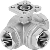 vzbe-34-t-63-f-3t-f04-v15v15 Festo Rod Lever 3/2 Pneumatic Manual Control Valve VZBE Series, 3/4, 4834299