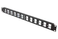 htc-xxs-ppa241ubk HellermannTyton Connectivity HTC Series 24 Port RJ45 Patch Panel Shielded, Unshielded 1U Black