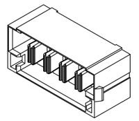 mps-06-770-01-l-v Samtec MPS Series Straight Through Hole Mount PCB Socket, 6-Contact, 1-Row, 5mm Pitch, Solder Termination