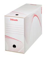 23608 Esselte White 4 Compartment A4 Archive Box, H352mm x W150mm x D250mm