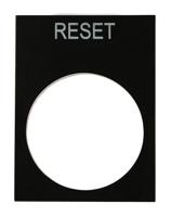 175-3962 RS PRO Legend Plate for Use with Ptec Push Button, Reset