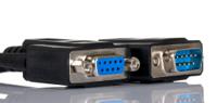 240-6338 RS PRO Male 9 Pin D-sub to Female 9 Pin D-sub Serial Cable, 3m PVC