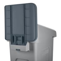 2007911 Rubbermaid Commercial Products Slim Jim 23gal Grey Hinged Waste Bin