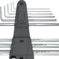 05022130001 Wera 9 piece L Shape Metric Hex Key Set, 1 x 1.5x90 mm, 1 x 2.0x100 mm, 1 x 2.5x112 mm, 1 x 3.0x126 mm, 1 x 4.0x140 mm,