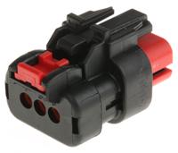 776523-1 TE Connectivity, AMPSEAL 16 Automotive Connector Socket Red Cable Mount 3 Way