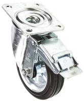 12278-fr LAG Braked Swivel Castor Wheel, 180kg Capacity, 160mm Wheel