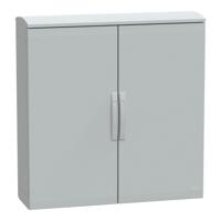 nsyplat10103g Schneider Electric PanelSeT Series Fibreglass Reinforced Polyester Double-Door-Door Floor Standing Enclosure, Opaque