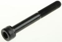 822-9091 RS PRO Black, Self-Colour Steel Hex Socket Cap Screw, DIN 912, M8 x 65mm