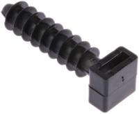 151-80110-lok01-pa6hir-bk HellermannTyton Self Adhesive Black Cable Tie Mount 12 mm x 44mm, 9mm Max. Cable Tie Width