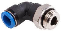 qsl-g12-12 Festo QS Series Elbow Threaded Adaptor, G 1/2 Male to Push In 12 mm, Threaded-to-Tube Connection Style, 186125