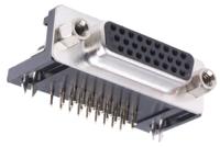 a-hdf-26-a-kgt ASSMANN WSW A-HDF 26 Way Right Angle Through Hole D-sub Connector Socket, 2.29mm Pitch