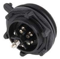 px0744s Bulgin Circular Connector, 7 Contacts, Panel, Standard Connector, Socket, Female, IP68, Standard Buccaneer Series