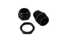 cg-m25-9-16mm-05 HellermannTyton Connectivity CG Series Black Cable Gland Kit, M25 Thread, 9mm min., 16mm max.