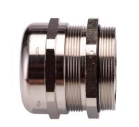 53112670 Lapp SKINTOP Series Metallic Nickel Plated Brass Cable Gland, M50 Thread, 27mm min., 35mm max., IP68