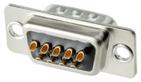fde-9pti21-lf Cinch FD 9 Way Panel Mount D-sub Connector Plug, 2.76mm Pitch