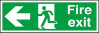 763-1923 Vinyl FIRE EXIT, Fire Exit, English, Exit Sign
