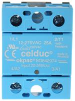 so842974 Celduc SO8 Series Solid State Relay, 25 A Load, Panel Mount, 275 V rms Load, 265 V Control
