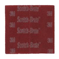 7100288524 3M Red Abrasive Hand Pad 224mm x 158mm x , for Cleaning Use