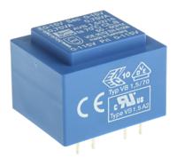 avb15215 Block 15V ac 2 Output Through Hole PCB Transformer, 1.5VA
