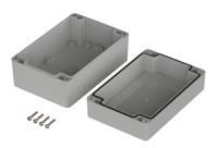 07315108-xm-151008-7035 Bopla Euromas X Series Light Grey Polycarbonate Enclosure, IP66, IP68, IK07, Light Grey Lid, 150 x 100 x 75mm