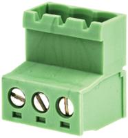 790-0783 RS PRO, 5.08mm Pitch, 3 Way, , Pluggable Terminal Block, Plug, Cable Mount, Screw Termination