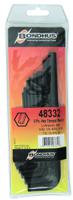 48332 Bondhus 8 piece L Shape Imperial Hex Key Set, 3/32 → 3/8in