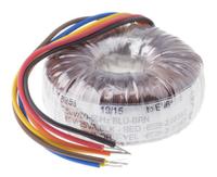 123-4041 RS PRO 2 x 115V ac, 2 x 30V ac Toroidal Transformer, 500VA 2 Output