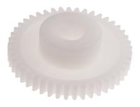 521-7124 RS PRO POM 45 Teeth Spur Gear, 0.5 Module, 5mm Bore Diam, 22.5mm Pitch Diam, 12mm Hub Diam
