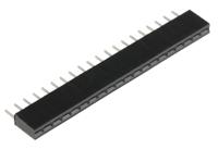 w34420trc Winslow Straight Through Hole Mount PCB Socket Strip, 20-Contact, 1-Row, 2.54mm Pitch, Solder Termination