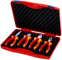 00-20-15 Knipex 4-Piece Plier Set, VDE/1000V, 254 mm Overall