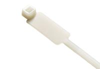 603-231 RS PRO Cable Ties, 370mm x 4.8mm, Natural Nylon, Pk-100