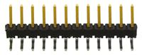 tsw-112-08-l-s-ra Samtec TSW Series Right Angle Through Hole Pin Header, 12 Contact(s), 2.54 mm Pitch, 1 Row, Unshrouded