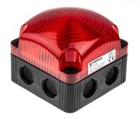 85311055 Werma BWM 853 Series Red Flashing Beacon, 24 V dc, Surface Mount, Wall Mount, LED Bulb, IP66, IP67
