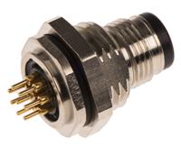 1200840032 Brad from Molex Circular Connector, 8 Contacts, PCB, M12 Connector, Socket, Male, IP69K, Ultra-Lock Series