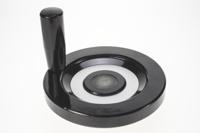 73710 Elesa Black Duroplast Hand Wheel, 100mm diameter