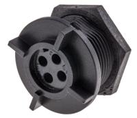 px041304s Bulgin Circular Connector, 4 Contacts, Rear, Miniature Connector, Socket, Female, IP68, Buccaneer 400 Series
