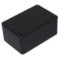bim200111-blkblk CAMDENBOSS 2000 Series Black ABS Enclosure, IP54, Black Lid, 85 x 56 x 39mm