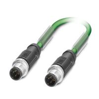 1524378 Phoenix Contact0-933/M12MSD, SAC-4P-M12MSD/ 2, 2m Cat5 M12 to Male M12 Male Shielded, Terminated