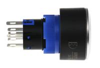 175-8229 RS PRO Illuminated Push Button Switch, Momentary, Panel Mount, 22.2mm Cutout, DPDT, Green LED, 250V ac, IP65