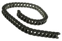 e08200380 Igus E08, e-chain Black Cable Chain - Flexible Slot, W28.2 mm x D19.3mm, L1m, 38 mm Min. Bend Radius, Igumid NG