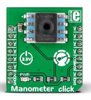 mikroe-2237 MikroElektronika Manometer Click Pressure Sensor MikroBus Click Board for HSCMAND060PA3A3