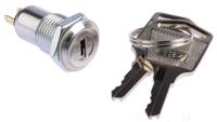 skl-12-bs2 Lorlin Key Switch, SPST, 500 mA @ 24 V 2-Way Common, Flat-Key