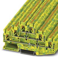 3210525 Phoenix Contact  PT 2.5-3PE Series Green/Yellow, 0.14 → 4mm², Triple-Level, Push In Termination, ATEX