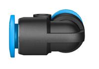 qsml-6 Festo QSL Series Elbow Tube-toTube Adaptor, Push In 6 mm to Push In 6 mm, Tube-to-Tube Connection Style, 153345