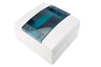 1sl1201a00-65p08x12 ABB 8 Way Plastic Consumer Unit, 63A, IP65 Mistral65